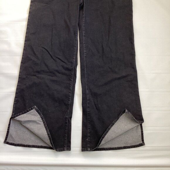 SO High Rise Wide Leg Jeans 32” Inseam Size 15 Black NWT - Picture 4 of 6
